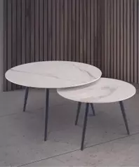 Moon Coffee Tables - Kass Gold
